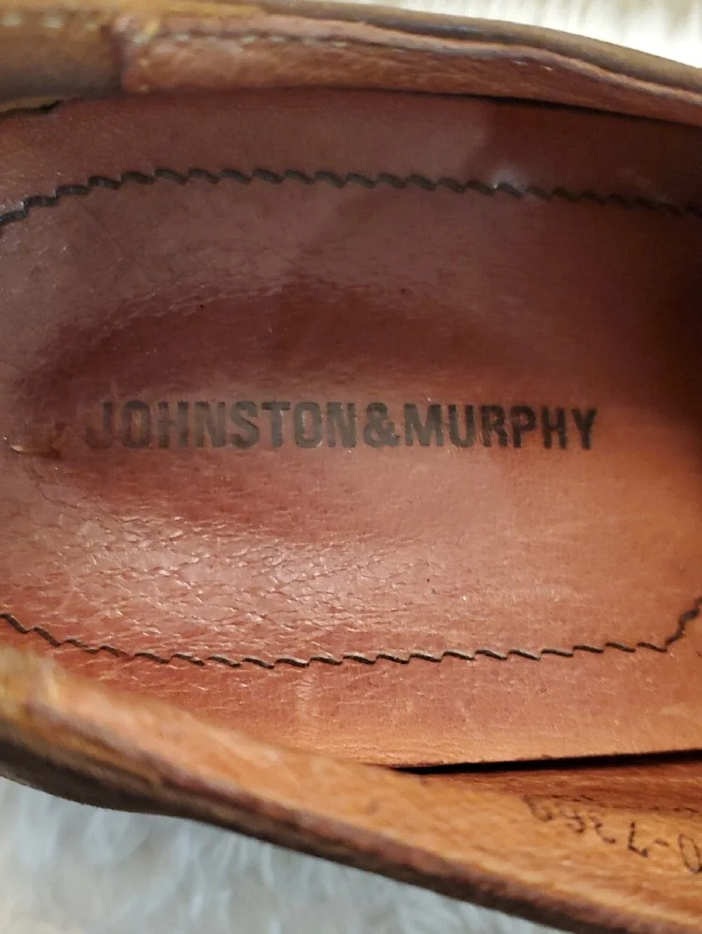 Johnston & Murphy Brown Leather Derby Moc Toe Shoes